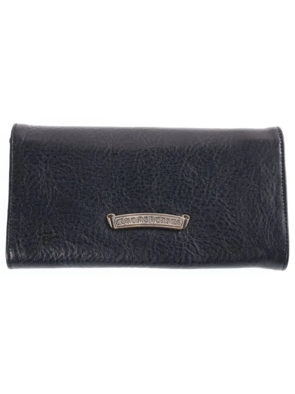 Chrome Hearts Judy Cross Ball Button Leather Wallet Black
